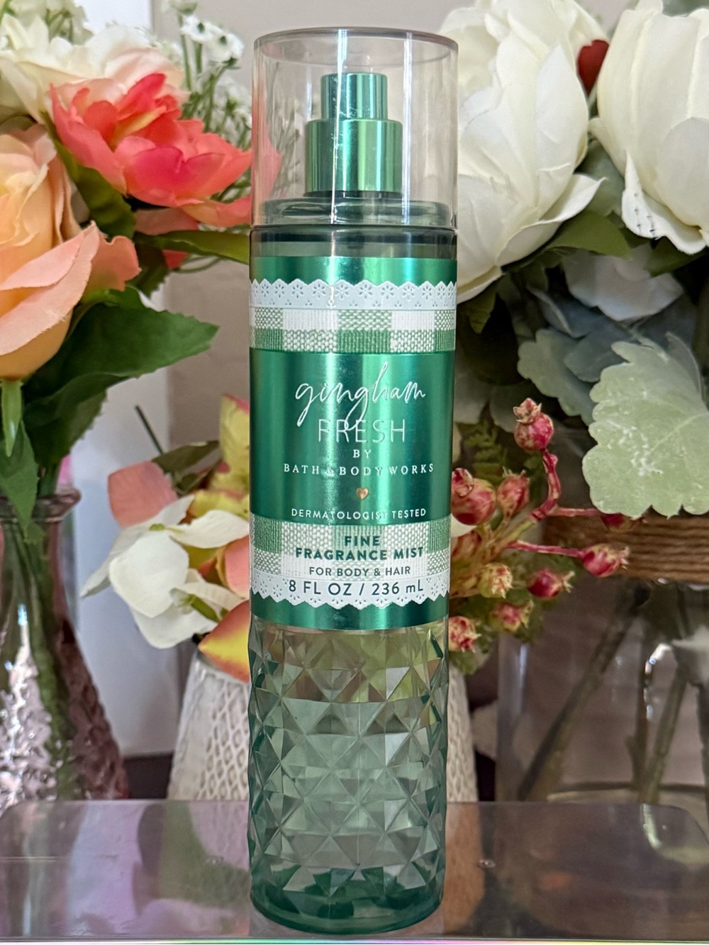 🆕🌱 BATH & BODY WORKS “GINGHAM FRESH” FINE FRAGRANCE MIST. NEW FULL SIZE.